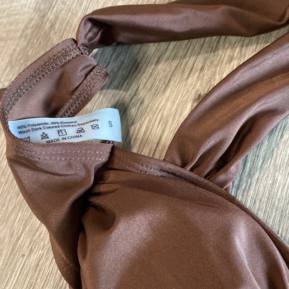 ☀️ 6 for $26 ☀️ Bikini Solid Ruched Tie Side Bikini Swimsuit - Picture 8 of 8